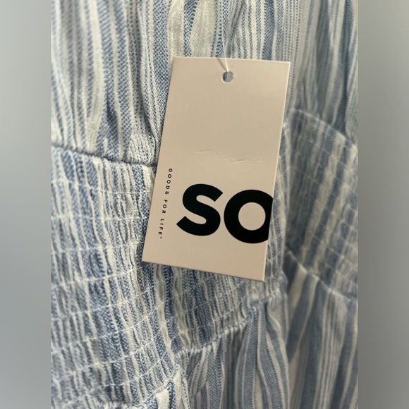 NWT MEDIUM SO LIGHT BLUE AND WHITE STRIPED DRESS ✨ - Picture 3 of 4